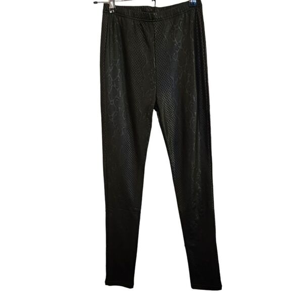 Plush Cozy Comfy Loungewear Leggings Pants Snake Print Size Small - Picture 1 of 9